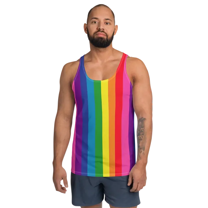 1978 Rainbow Pride Flag = 8-Color - All-Over Print Tank product image (2)
