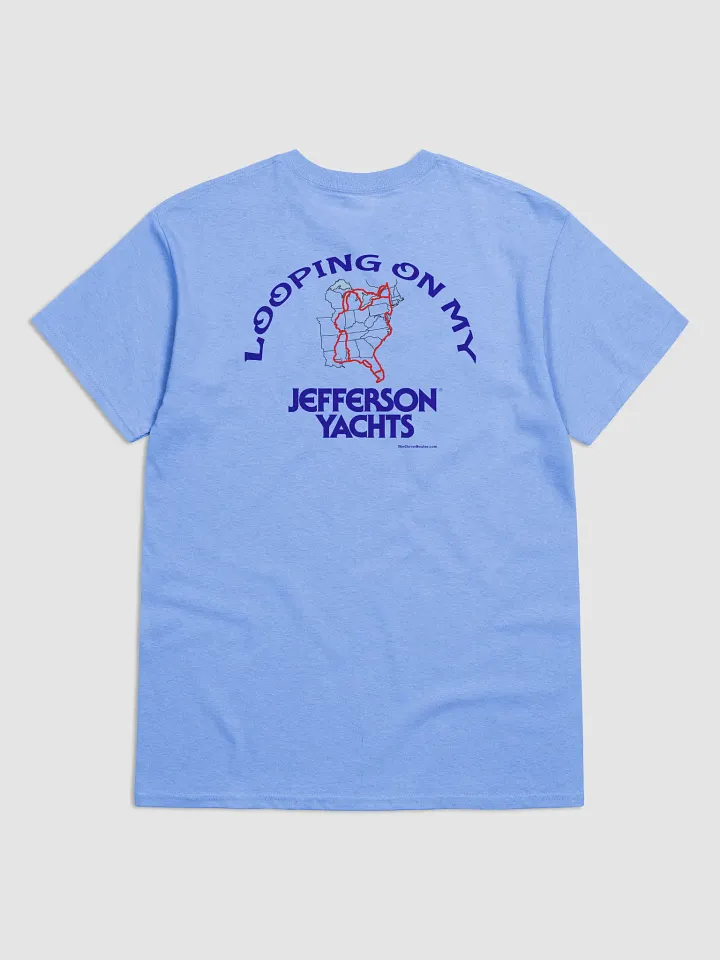 Looping On My Jefferson - T-Shirt - Light Shirt w/Blue Logo product image (1)