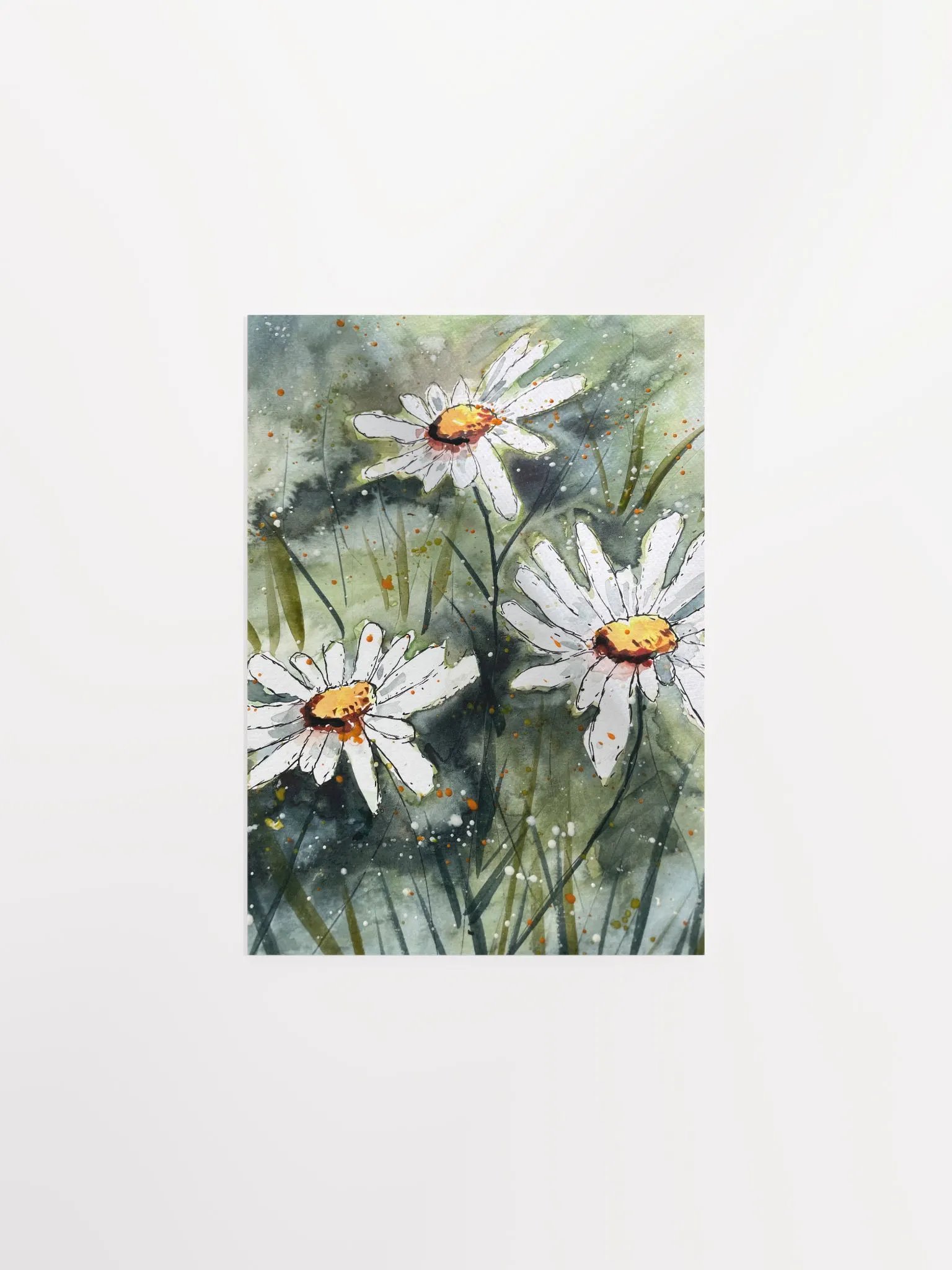 Dancing Daisies - Watercolor Painting product image (1)