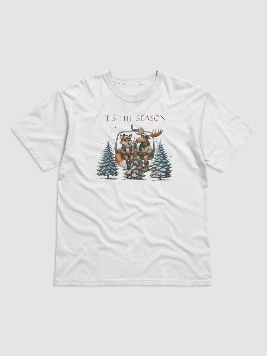Tis the Season for a Fun Ride with Festive Friends Unisex Heavyweight T-Shirt product image (1)