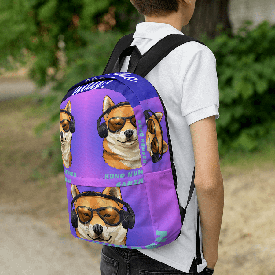 Gaming Shiba Inu All-Over Backpack product image (6)
