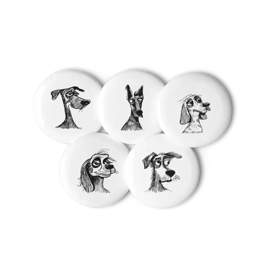 Blackout Collection: Pin Button Set of Funny Dog Breed product image (11)