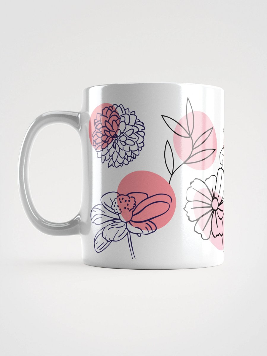 Mug Blanc - Fleur de Capri - Cadeau Floral Stylisé product image (6)