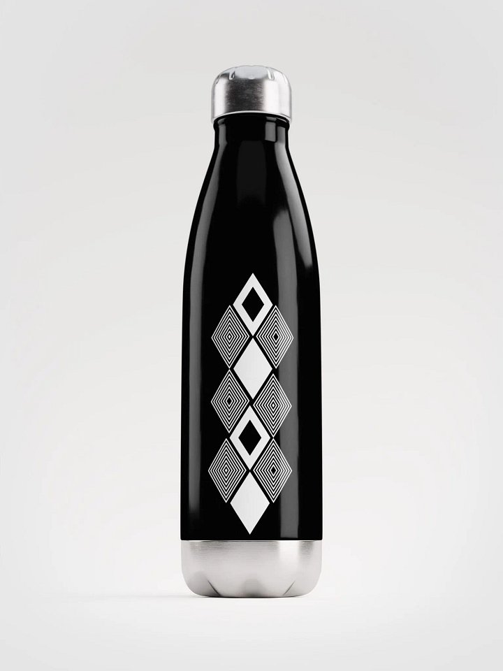 Black and white triangle design Flask Water Bottle product image (1)