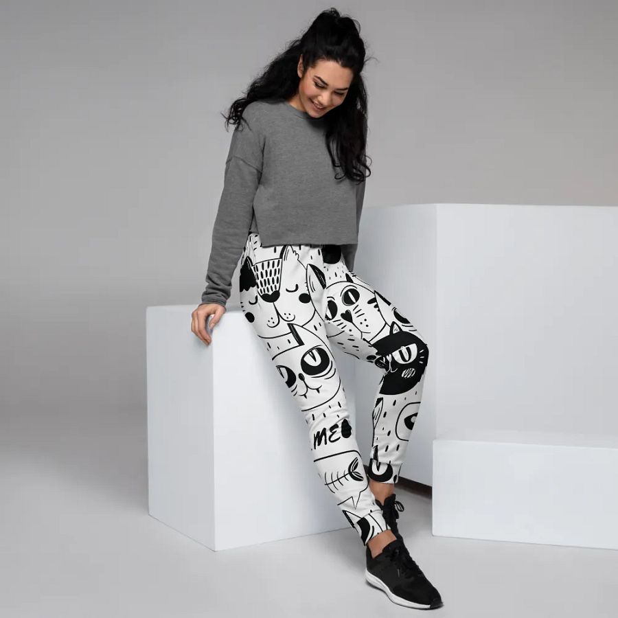 Women's Joggers Abstract Cat product image (12)