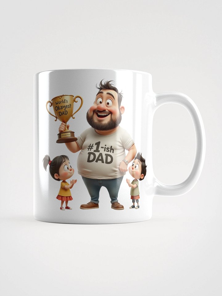 World’s Okayest Dad – Funny Cartoon Father’s Day Design product image (1)