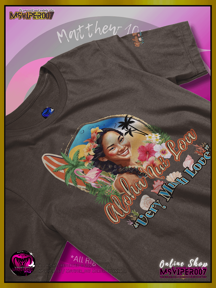 T-Shirt - MsViper007's "Aloha Nui (V2) Loa" Comfort T-shirt by Anna H. product image (2)