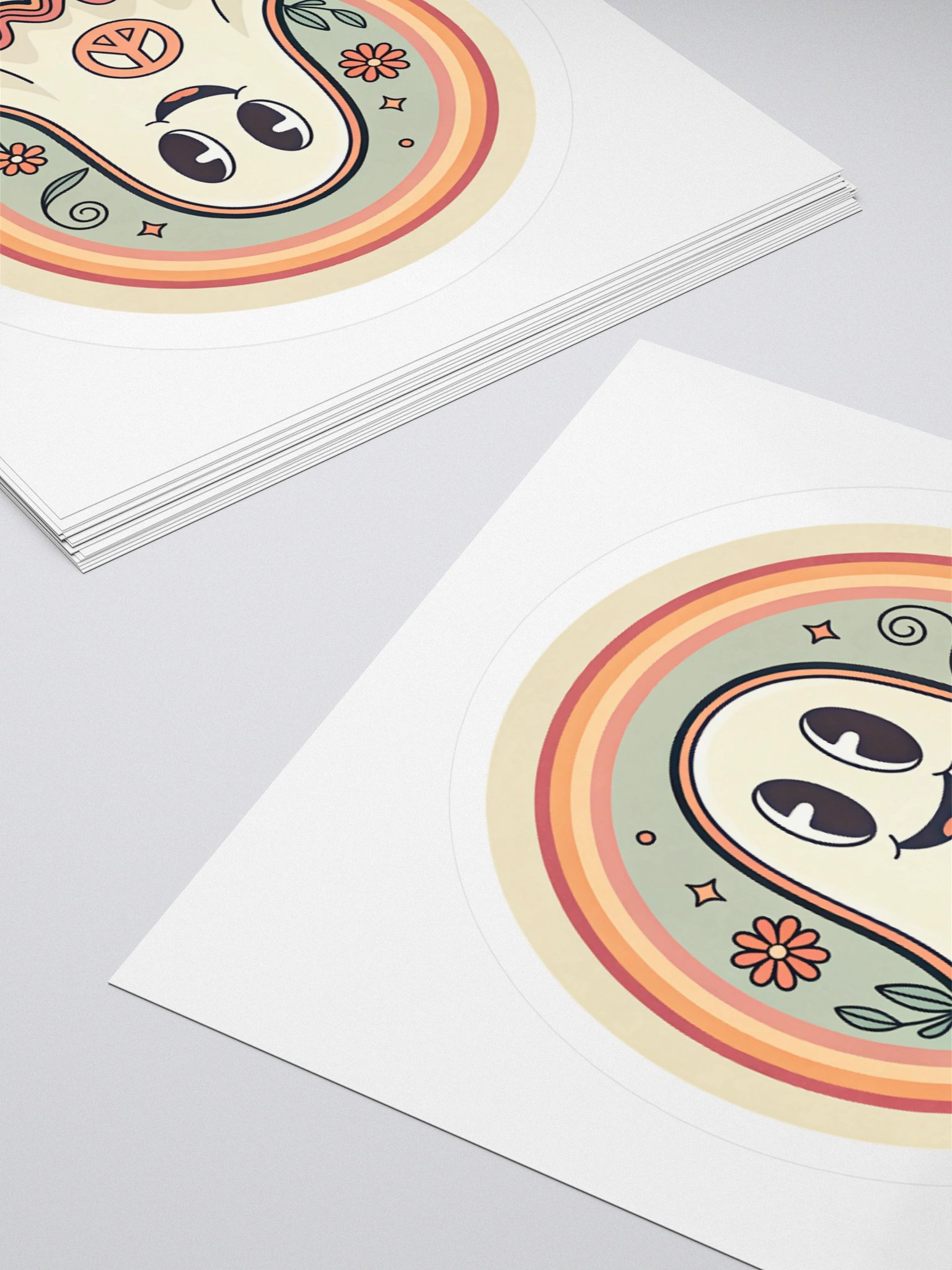 Peaceful Ghost Kiss Cut Sticker product image (10)