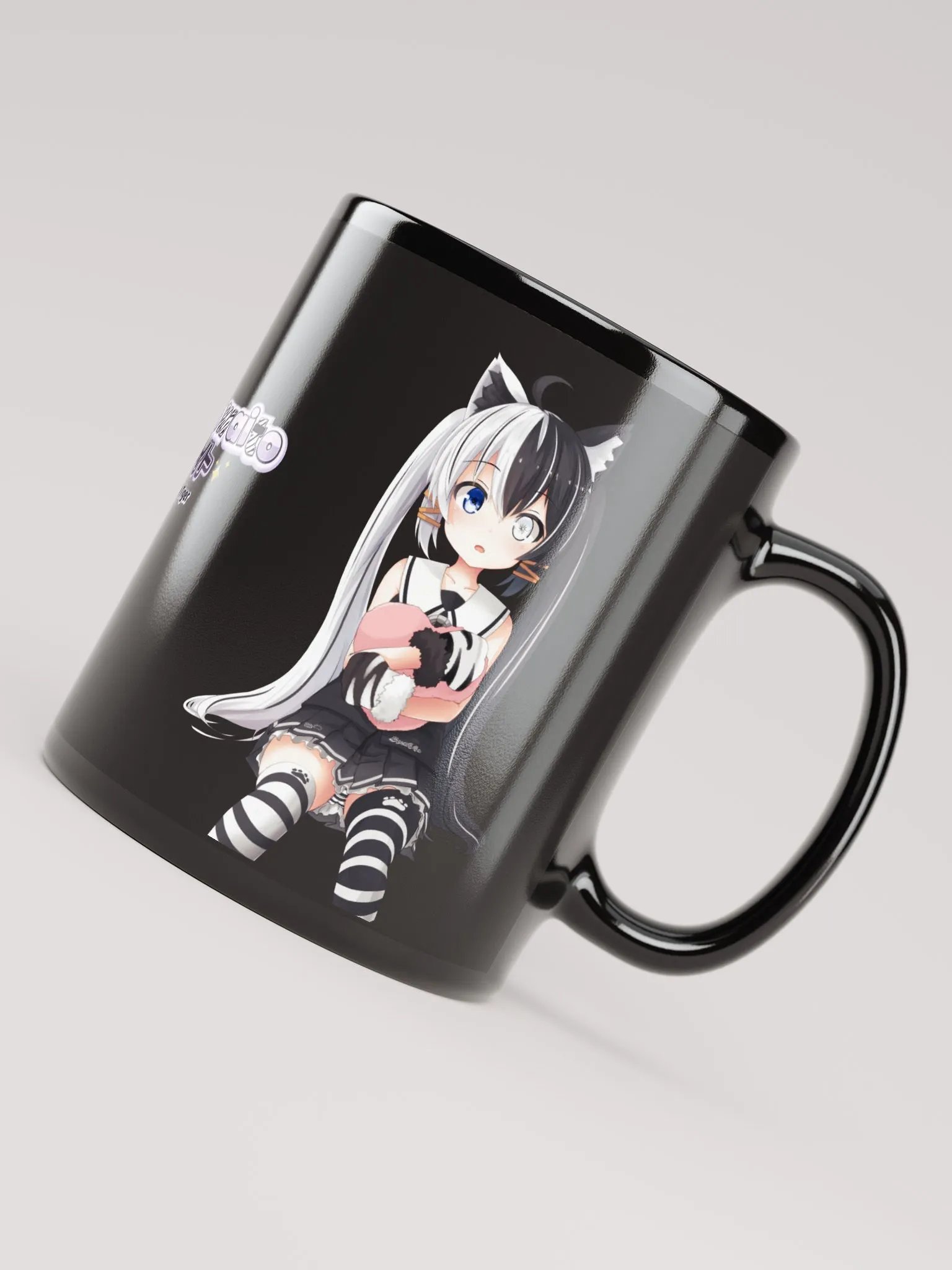 All Black Mug - Byakko Heart Pillow Edition product image (7)