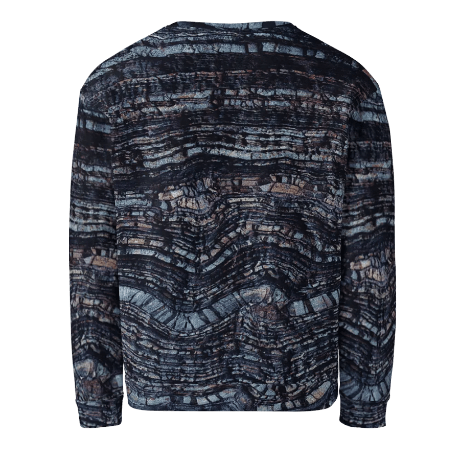 Dark Blue Stone Texture Sweatshirt product image (3)