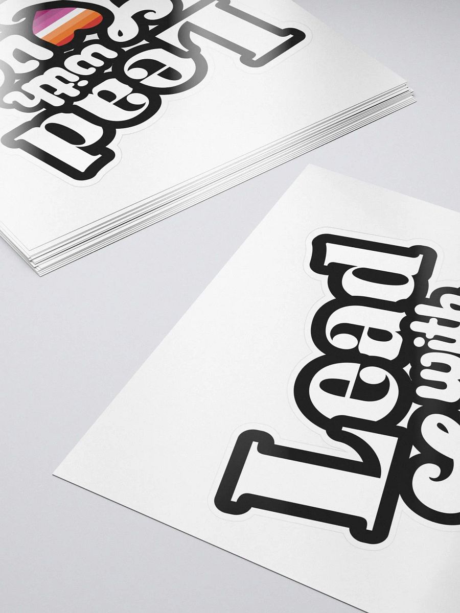 Lead With Love Sticker: Lesbian product image (5)
