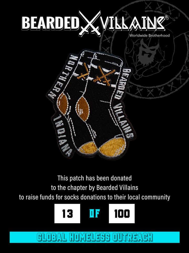 BVNI / Bearded Villains Sock Patch Collaboration (NUMBERED/LIMITED) product image (1)