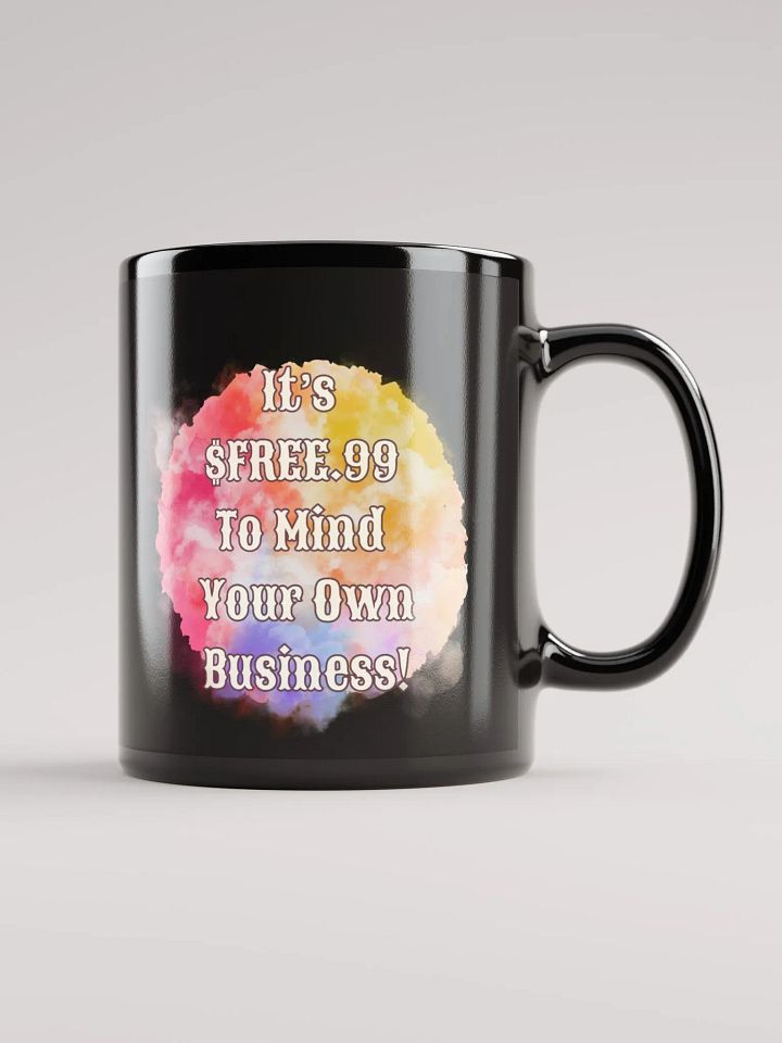 $FREE.99 Black Glossy Mug product image (1)