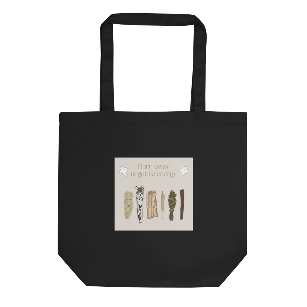 Burn away negative energy tote bag product image (1)