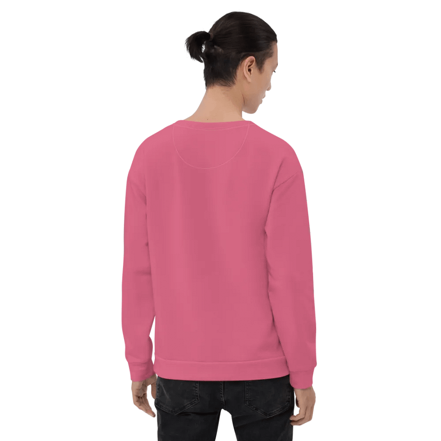 Plain Rosy Pink True Summer Unisex Recycled Polyester Heavyweight Premium Sweatshirt by Treasure Pie product image (10)