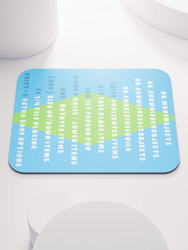 Blue Cheat Sheet Mousepad product image (1)