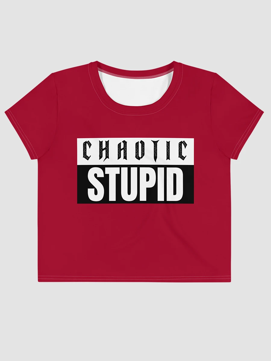 Chaotic Stupid crop tee product image (2)