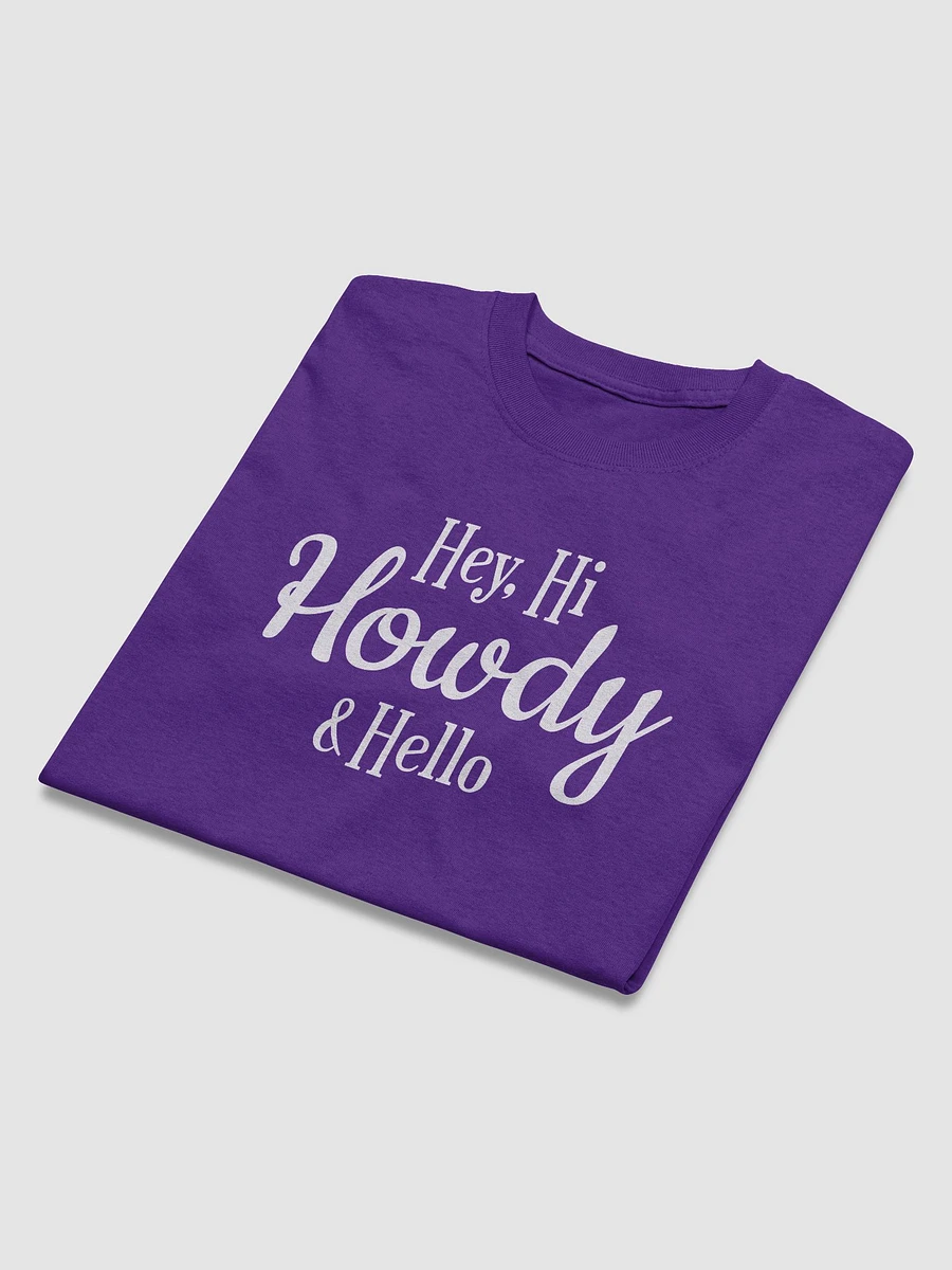 Hey, Hi, Howdy & Hello Purple Tee product image (3)