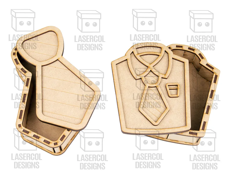 Shirt and Tie Father's Day Gift Boxes (3 Sizes) - Laser Cut Files product image (3)
