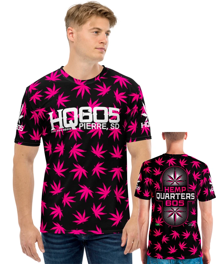 HempQuarters Pink Marijuana Leaf Shirt product image (1)
