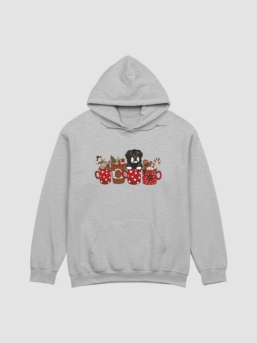 Cute Portuguese Water Dog in a Christmas Cup Hooded Sweatshirt | Funny Christmas Pup in a Cup product image (24)