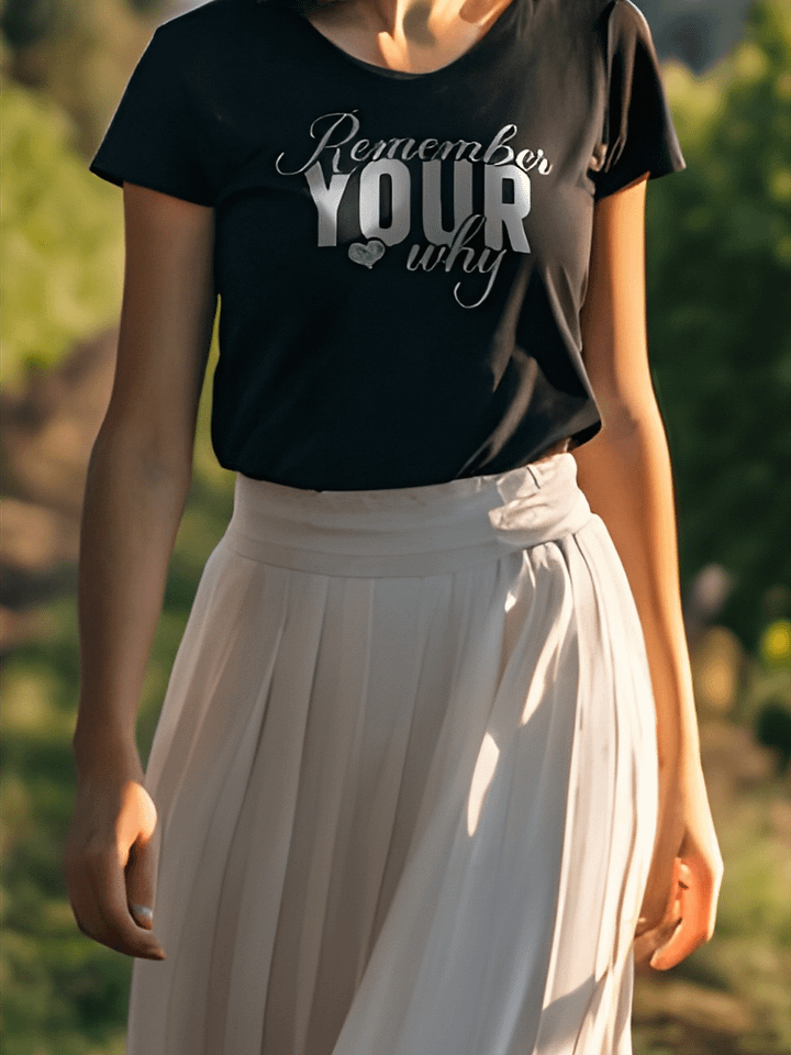 Remember Your Why - Women's Black T-Shirt product image (1)