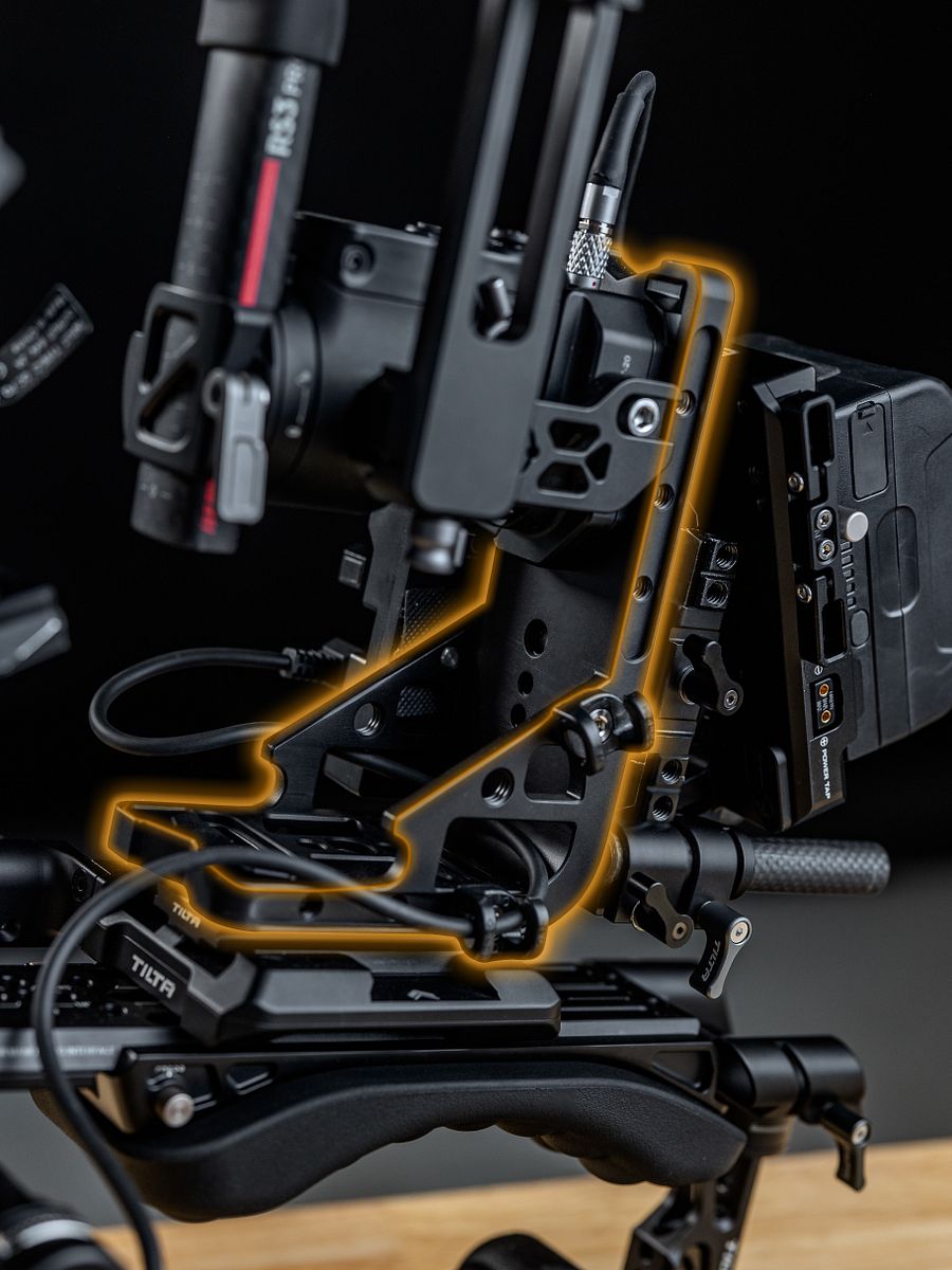 Heavy Duty Gimbal L Bracket for RS4 RS3 RS2 + Pro (Black) product image (3)