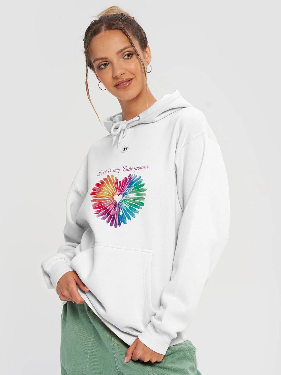 Love is My Superpower Heart Design Hoodie product image (19)
