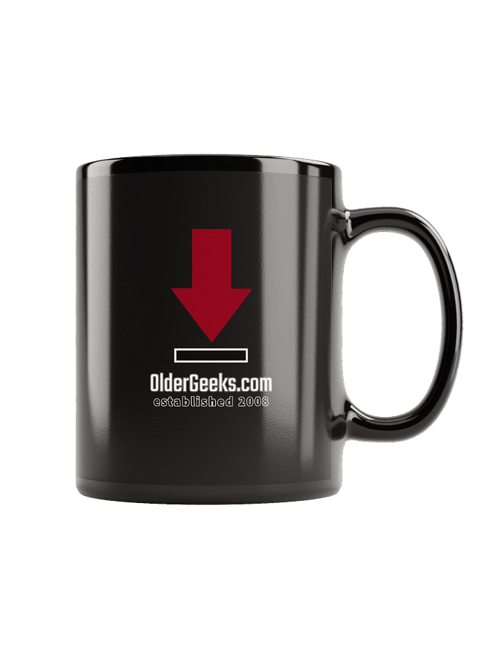 OlderGeeks Black Mug Down Arrow product image (2)