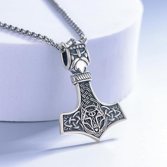 Forged In Valhalla® Thor’s Hammer Viking Necklace – 925 Sterling Silver Pendant for Men product image (5)