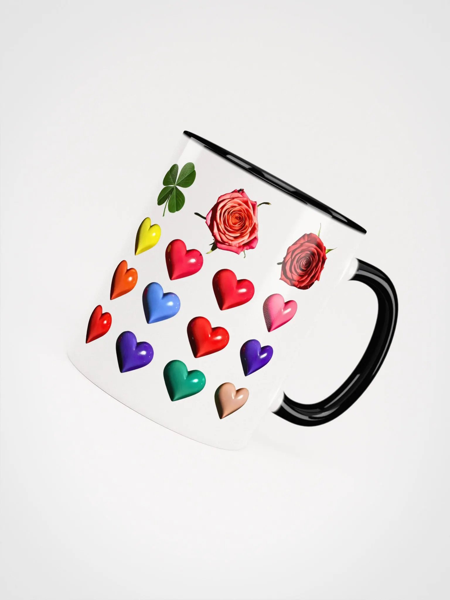 Colorful Heartfelt Roses Ceramic Mug product image (4)