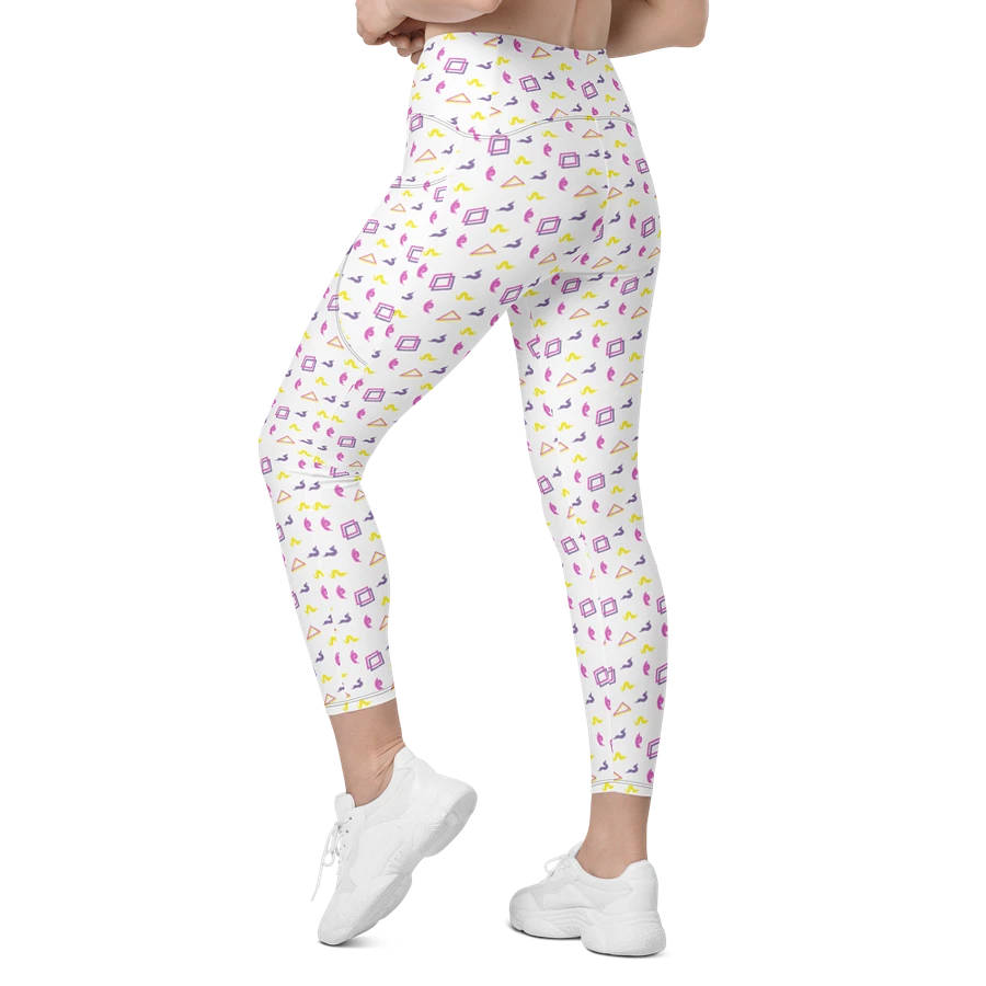 Oh Worm? white pattern pocket leggings product image (6)