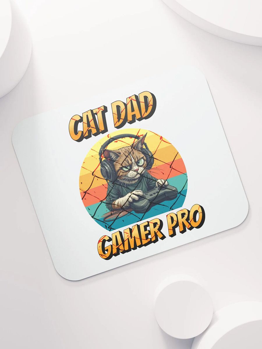 Cat Dad Gamer Pro Mouse Pad product image (5)