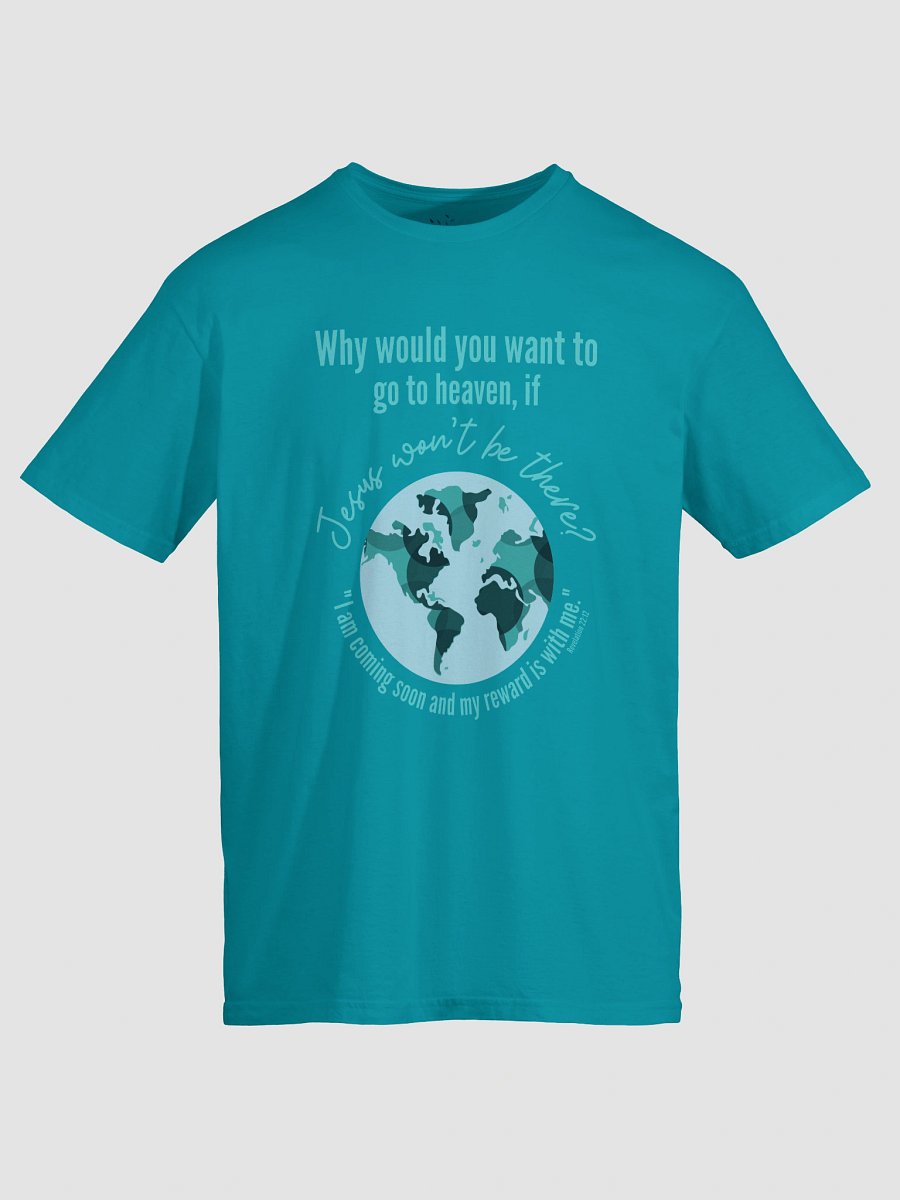 Why Go to Heaven? Gilden Lightweight T-Shirt product image (61)