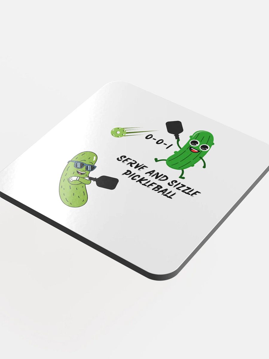 Serve and Sizzle Pickleball Cork Coaster product image (4)