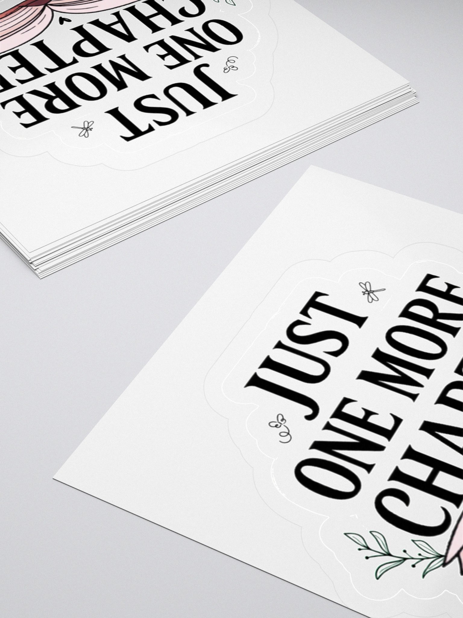 Just One More Chapter Sticker • Bookish Aesthetic. product image (5)