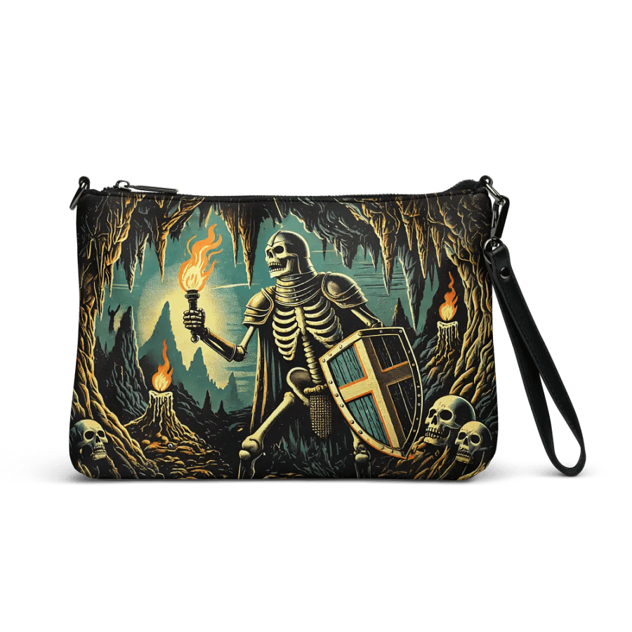 Skeleton Knight Explorer Crossbody Bag - Spooky Monster Purse product image (1)