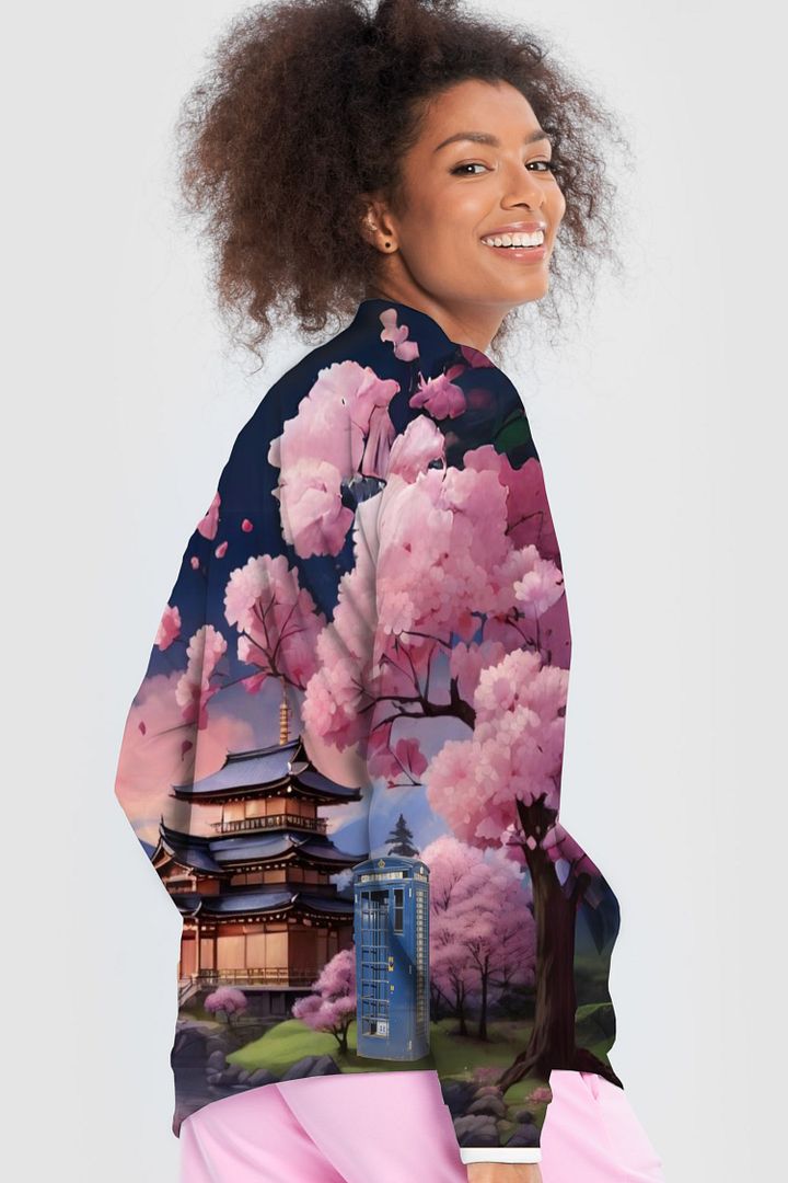 Dr Who Tardis in Japan All Over Print Bomber Jacket product image (2)