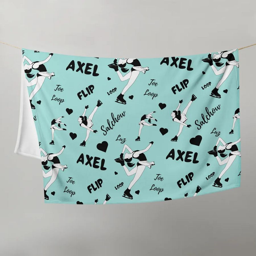 Ice Queen-Pattern Blanket - light blue product image (11)