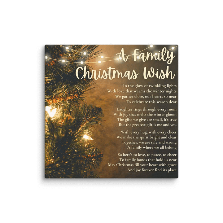 A Family Christmas Wish Canvas product image (1)
