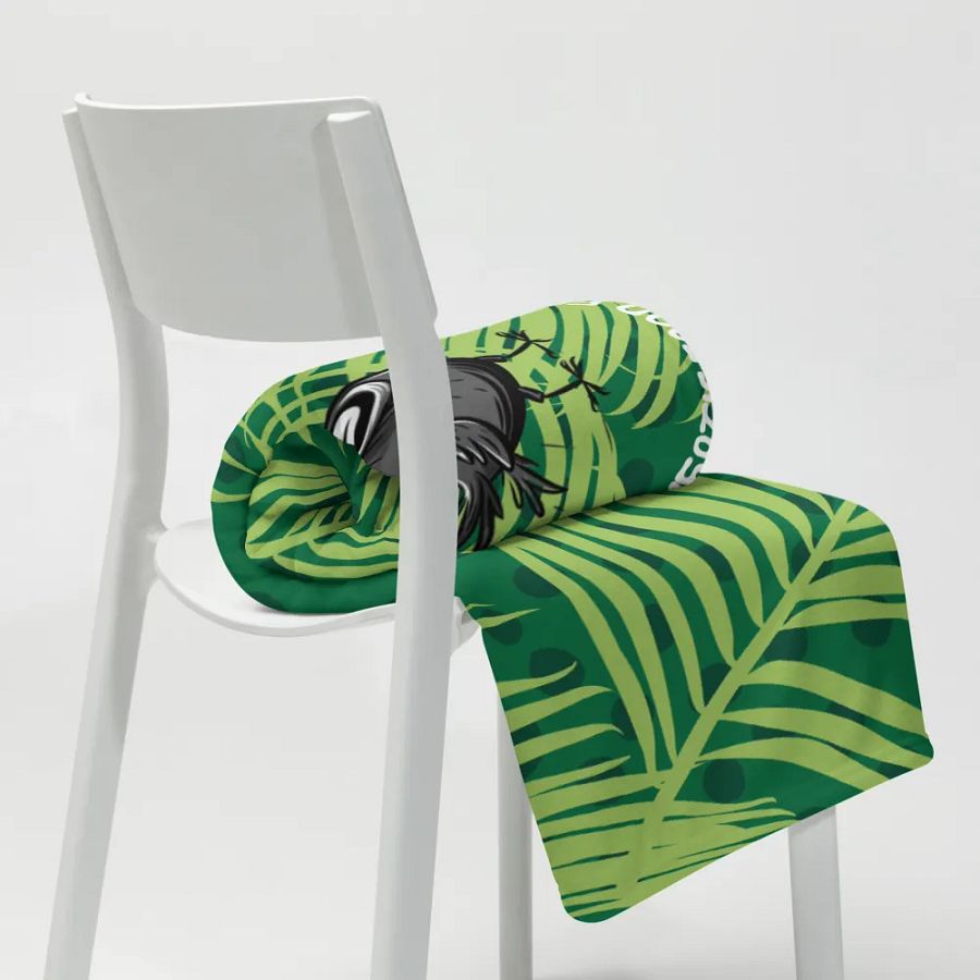 Throw Blanket 💚 I will focus my energy on what's good for me (127 × 153 cm) product image (8)