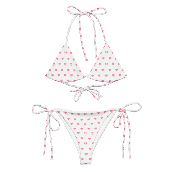 Pastel Heart Seamless Pattern String Bikini - v12 product image (2)