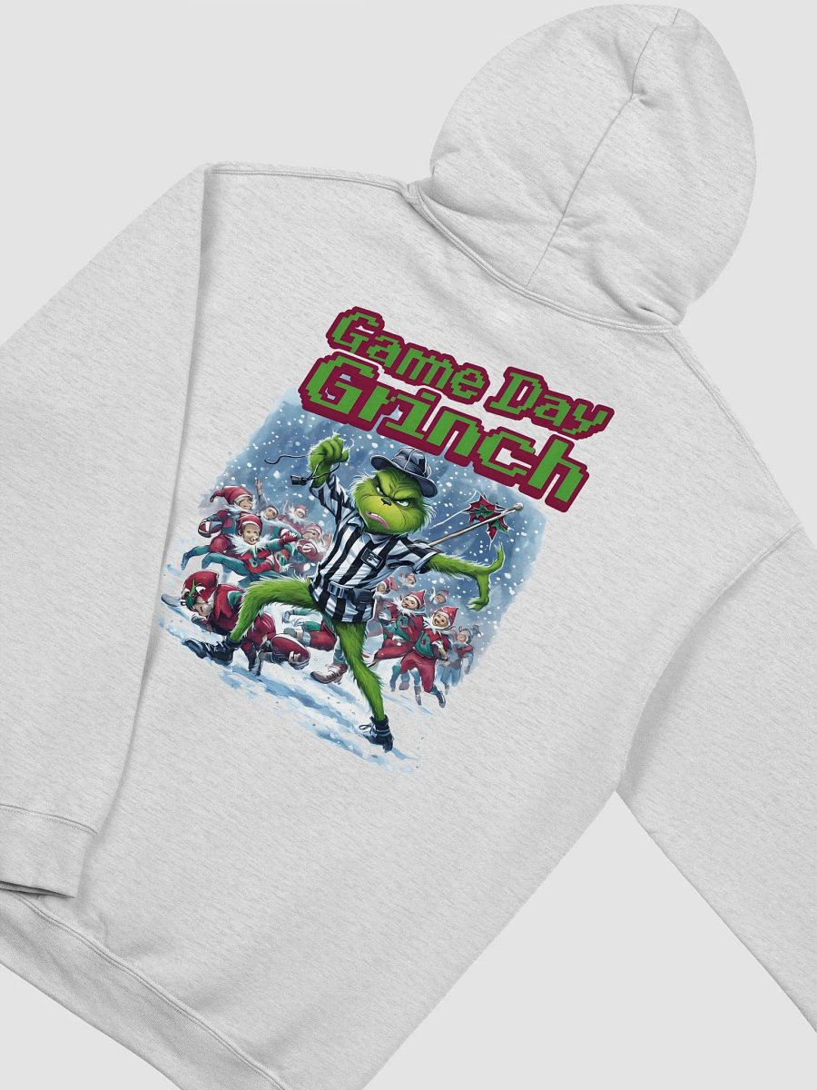 Game Day Grinch Christmas Football Hoodie- Festive Holiday Sports Apparel for Fans product image (4)
