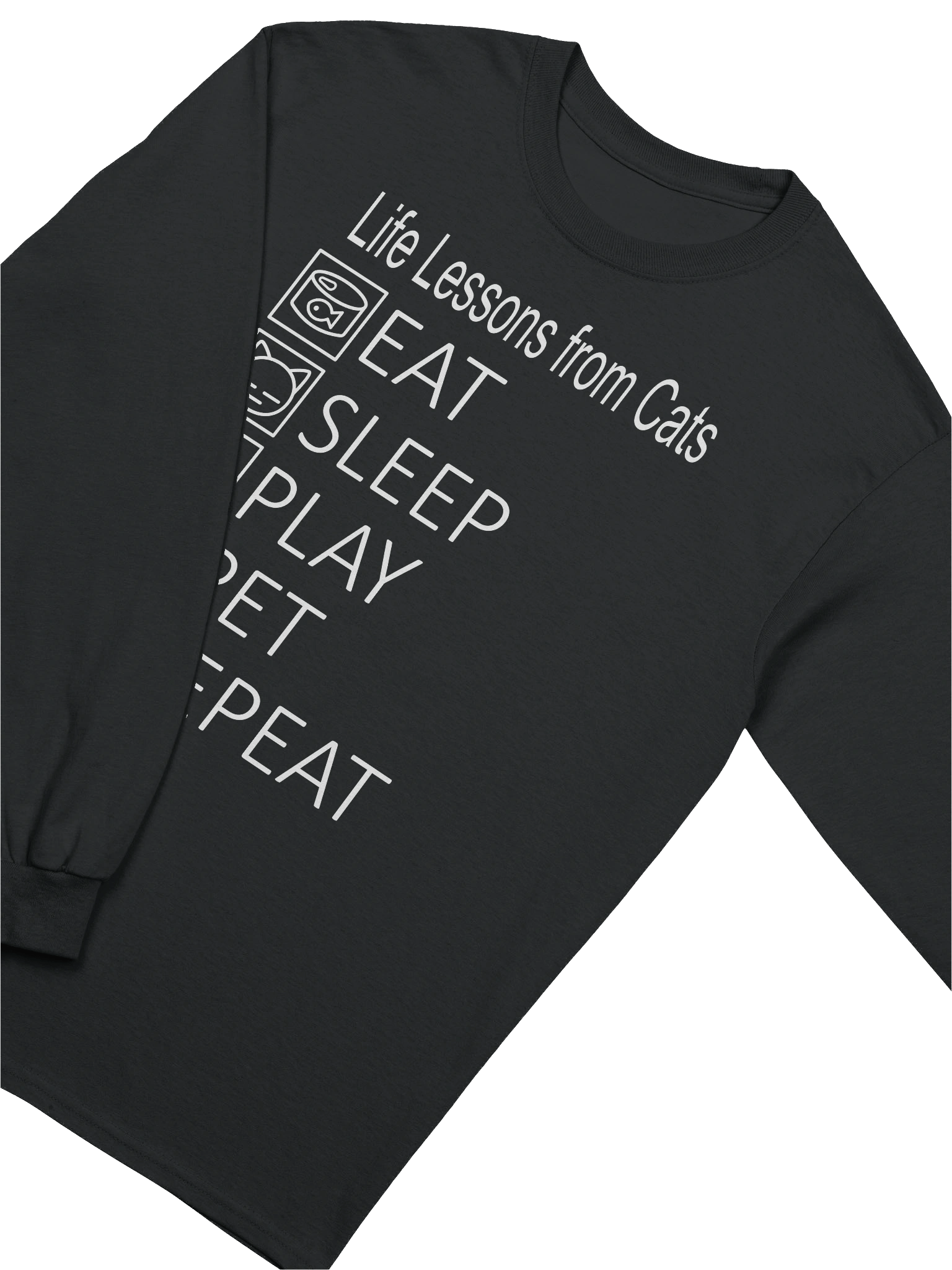 Life Lessons from Cats - Unisex Adult Long Sleeve T-shirt product image (2)