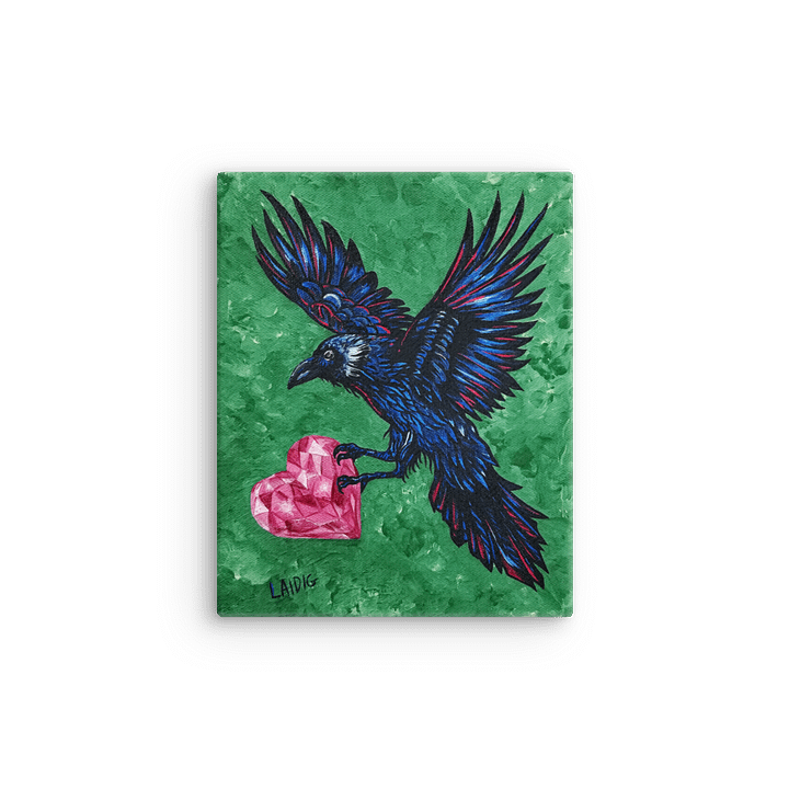Raven's Gift Small Canvas Print product image (1)