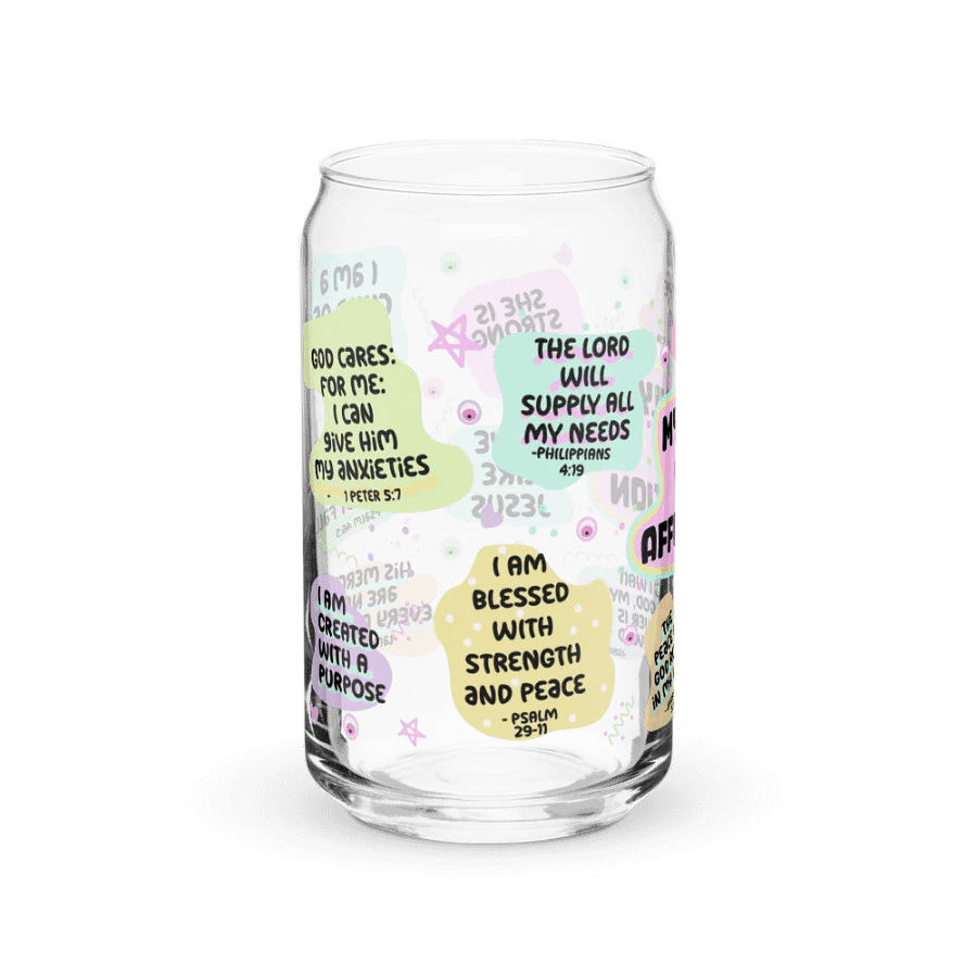 Bible Affirmation Can-Shaped Glass product image (7)