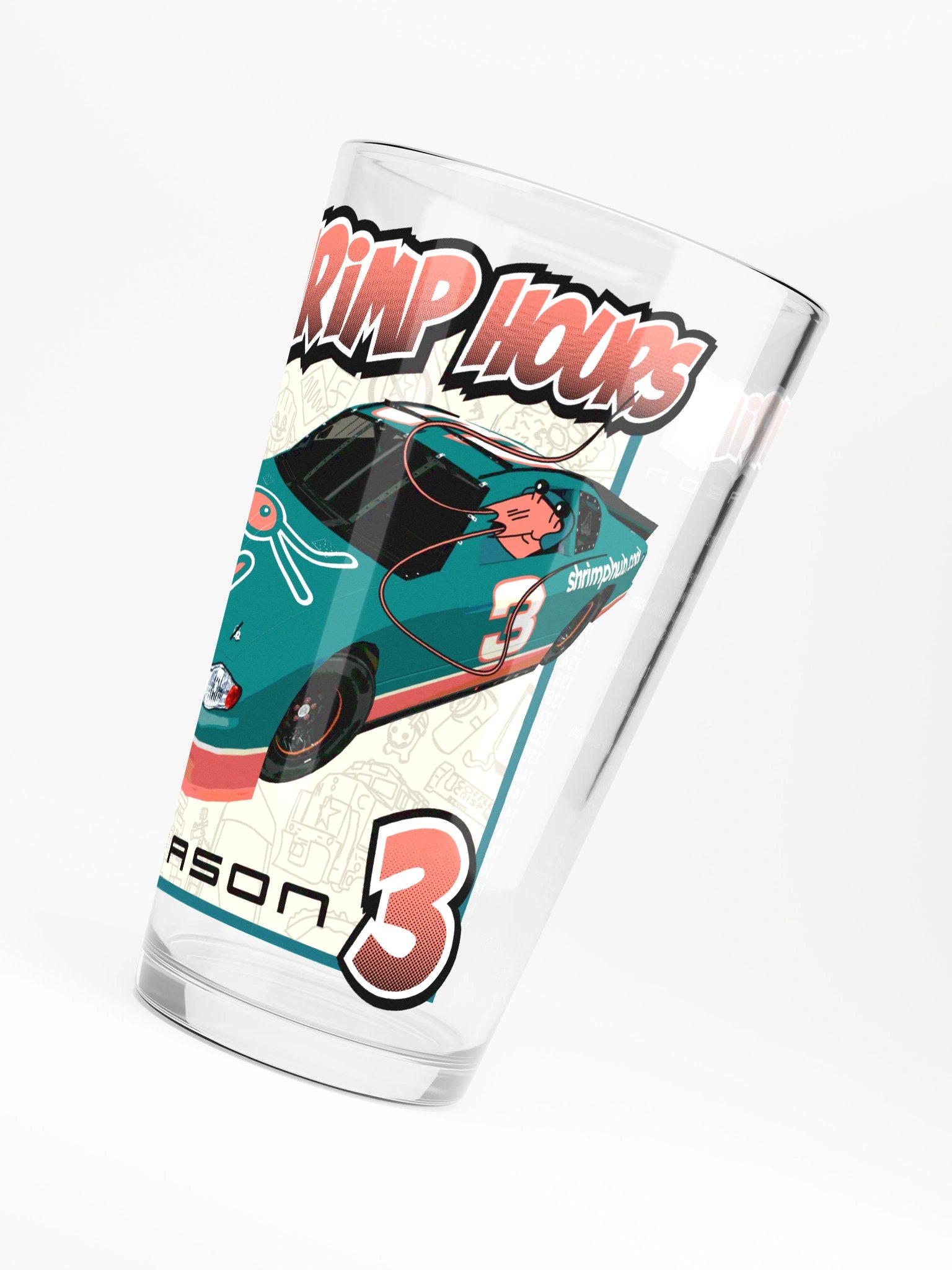 Shrimp Hours Season 3 Pint Glass product image (6)