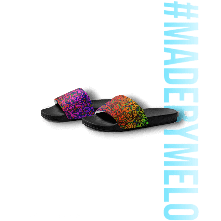 Rainbow Space Scribble - Men's Slides | #MADEBYMELO product image (6)