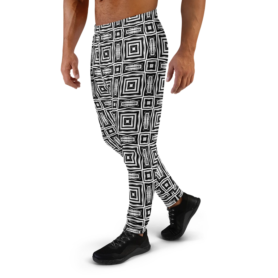 Abstract Monochrome Repeating Pattern Men's Joggers product image (1)