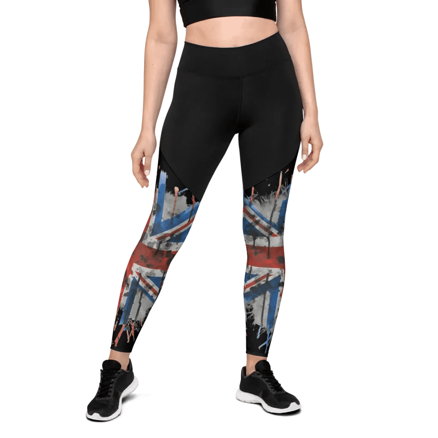 Urban Graffiti Union Jack Split leggings product image (1)